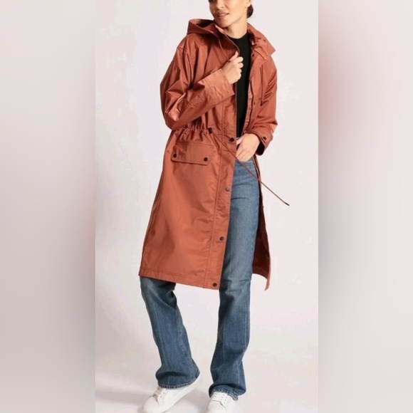 Avec Les Filles Raincoat - Gorgeous Dusty Teal - Rare color - L large trenchcoat - Picture 7 of 8